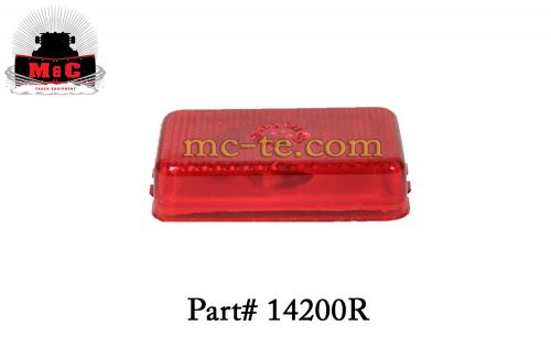 5 pack / truck-lite red model 14 rectangular sealed lamp 14200r