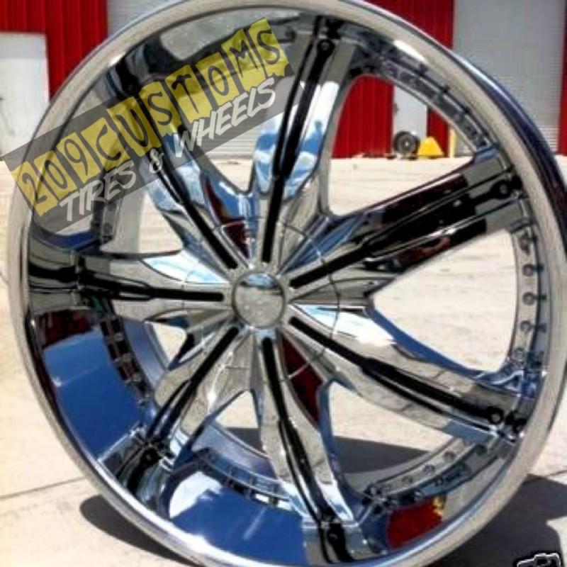 24" inch wheels rims f5w130 6x139.7 +30 gmc yukon 2001 2002 2003 2004 2005 2006