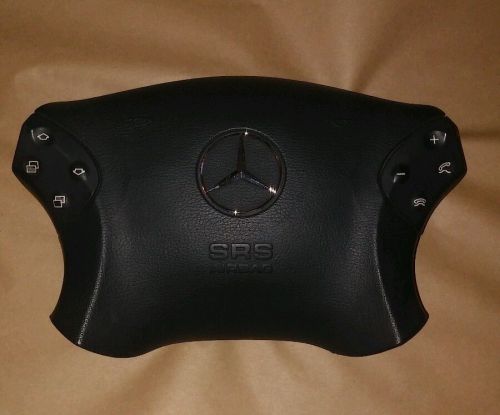 01 02 03 04 05 06 mercedes c230,c320 black steering wheel airbag air bag