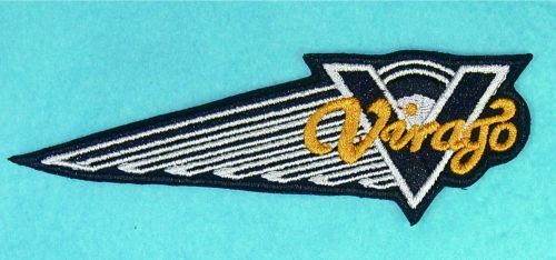 Yamaha  virago 100% embroidered iron on patch  - 5 3/8&#034; w x  1 3/4&#034; h