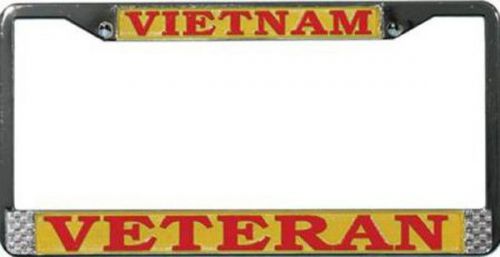 New vietnam veteran chrome plate frame. made in usa.