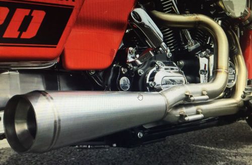 Burns stainless steel harley touring 2 into 1 exhaust