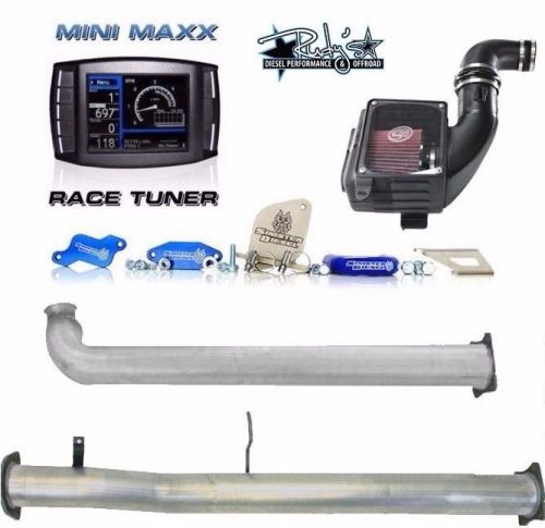 H&amp;s mini maxx dpf/cat delete pipes cclb s&amp;b sinister egr kit gm duramax 6.6 lmm