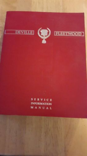 1990 cadillac deville / fleetwood service shop repair manual