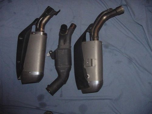 2009-14  yamaha r1 exhaust 14b-3 and 14b-4 with heat shields and combiner