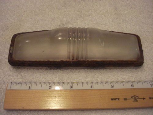 1930s-1940s vintage dome light lens with bezel-great for rat rod
