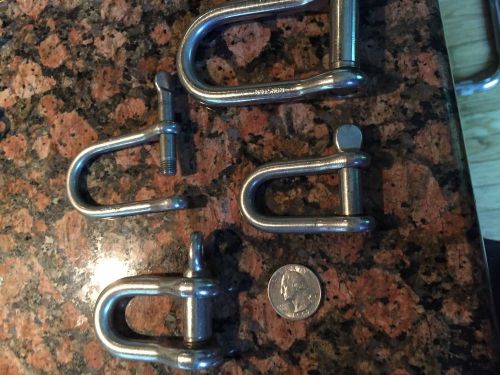 4 sailboat stainless steel  shackle used large