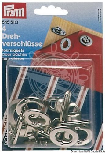 Prym pack of 4 stainless steel fasteners for bimini