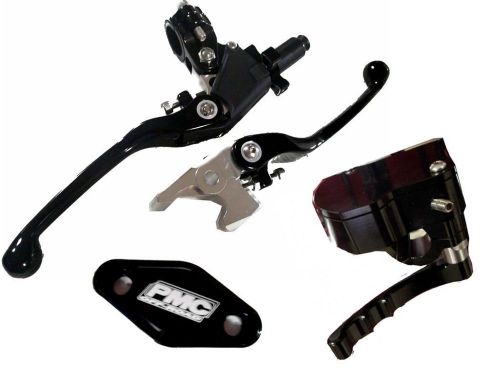 Lever &amp; thumb throttle set brake / clutch / black yamaha yfz450 2007-2014