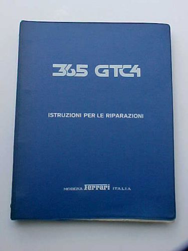 Ferrari 365 service workshop repair maintenance manual gtc4 79/73 blue binder oe