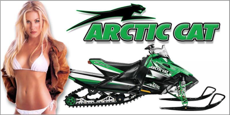 New arctic cat snowmobile banner sno pro crossfire - snowmobile chic 6