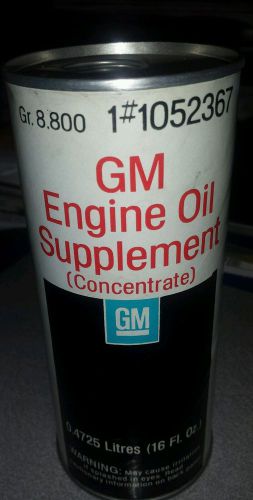 Ultra rare paper can of gm 1052367 engine oil supplement assembly lubricant