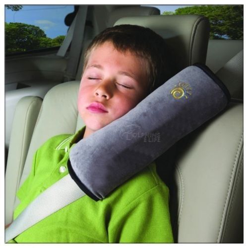 Kids safety car seat belt strap cover harness shoulder pad pillow cushion gray