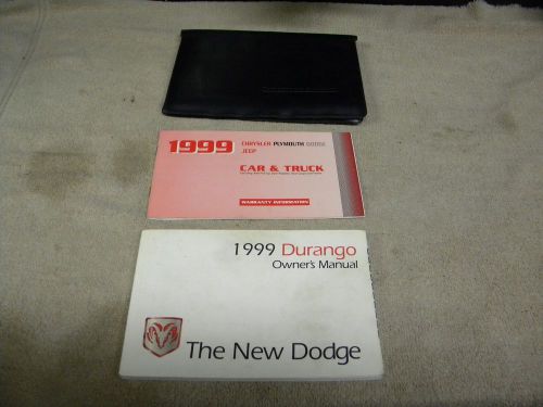 1999  dodge durango owner manual with binder