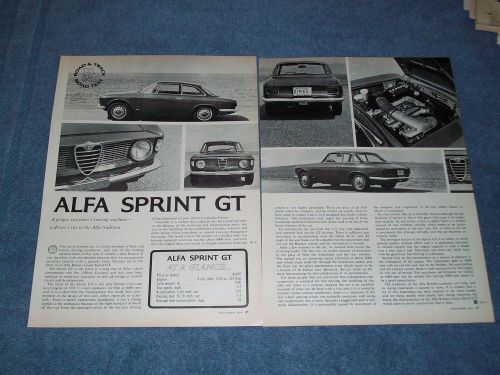 1965 alfa romeo sprint gt vintage road test article
