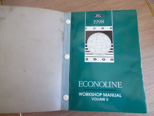 1998 ford econoline factory shop service manual vol 2 only