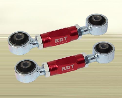 Rear toe arm kit (pair)/adj rear uca - red, fits 88-00 civic/crx &amp; 90-01 integra