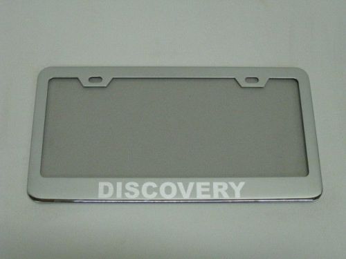 Land rover *discovery* mirror chromed metal license plate frame w/s.caps