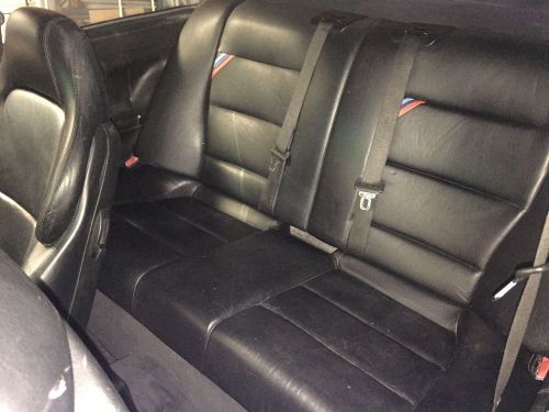 Complete front &amp; rear e36 m3 factory black leather vader sport seat covers