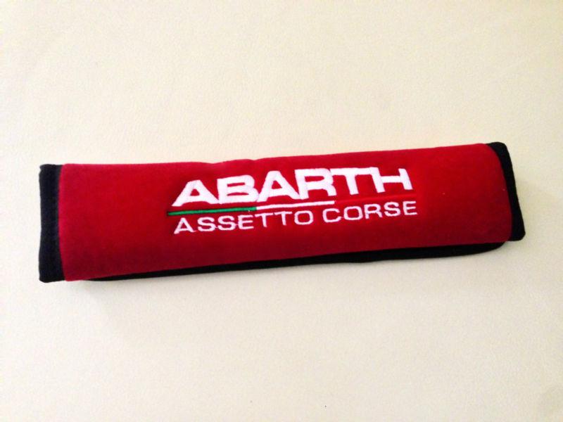 Fiat 500 abarth assetto corse seat belt shoulder pad fits abarth, turbo 500l pop