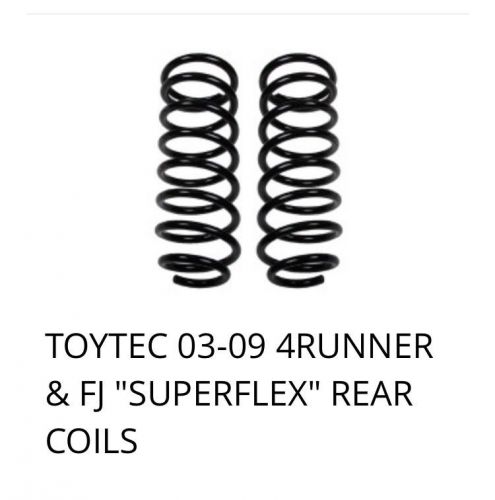 Toytec 03-09 4runner &amp; fj &#034;superflex&#034; rear coils