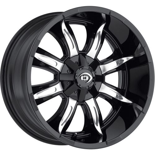 17x9 black vision manic 423 6x135 &amp; 6x5.5 -12 wheels 37x12.5x17 tires
