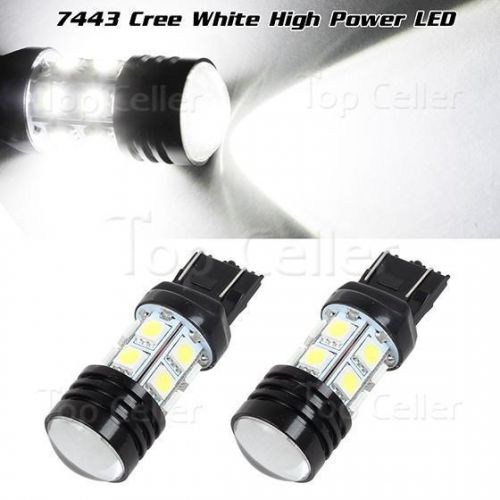 High power cree projector led backup light reverse lamps 7443 w21w 992 7505 x2