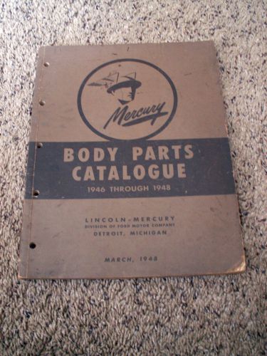 Mercury body parts catalogue  1946-1948