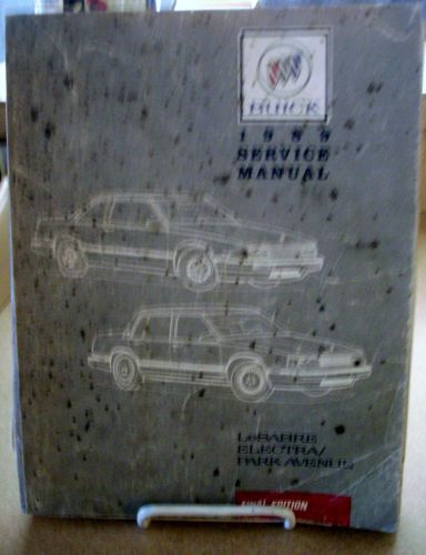 1989 89 buick lesabre electra park avenue shop service repair book manual