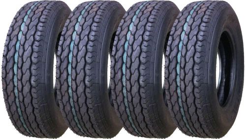 4 new free country trailer tires st205 75d15 bias - 11021