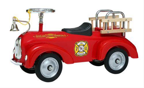 Ghh ride-on toy vintage fire truck red 30&#034; length 14&#034; height 10&#034; width ea