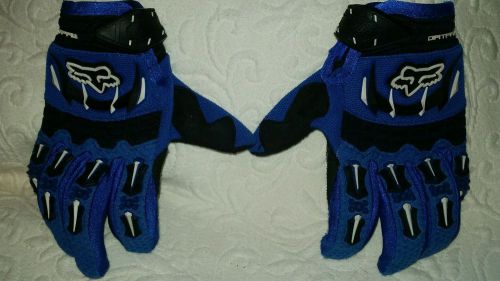 Fox racing youth motocross dirtpaw race gloves kids bmx size xs kxs small blue