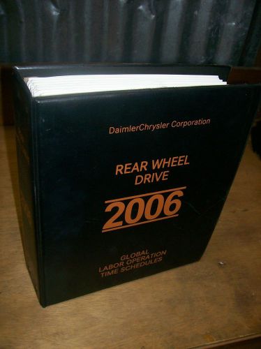 2006 daimler chrysler rear wheel drive global labor operation time schedules