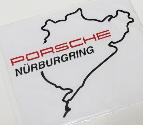 Porsche nurburgring decals sticker vinyl logo size w 6&#034;x h 5&#034; / 2 pcs per set
