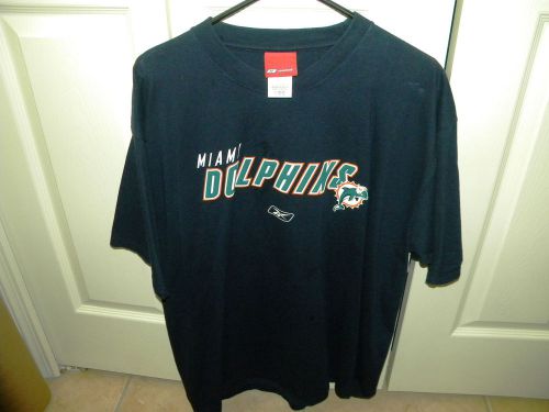 Miami dolphins t-shirt, vintage tee, dark blue, large