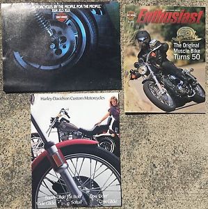 1983 and 1984 harley davidson fx and lx brochures - 2006 sportster turns 50