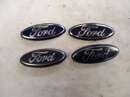Ford metal oval steering wheel horn button ornament emblem