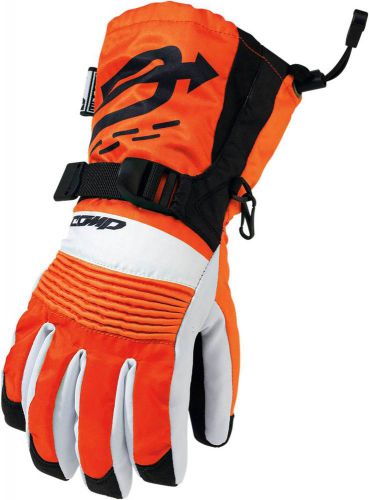 Arctiva-snow comp snowmobile youth insulated gloves,orange/white/black,large/lg