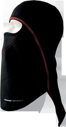 Schampa &amp; dirt skins schampa pharaoh deluxe balaclava black with red stitching