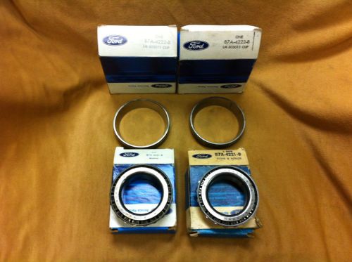 1957-1968 ford,thunderbird,mustang nos differential cup,cone &amp;,bearing sets, nib