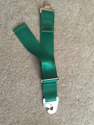 Takata 5th point crotch strap seat belt harness (green) rare new
