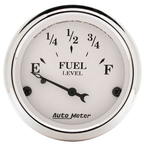 Autometer 1604 old tyme white fuel level gauge