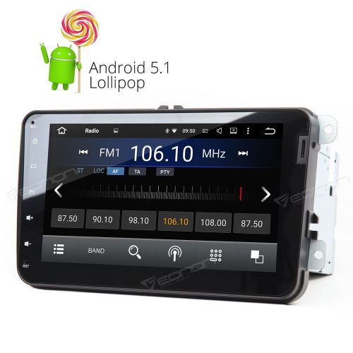 8&#034;f car stereo gps radio bluetooth for volkswagen seat skoda android 5.1 wifi 3g