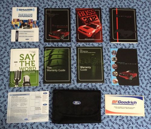 2012 ford mustang gt boss 302 owners manual user guide, navigation books oem set