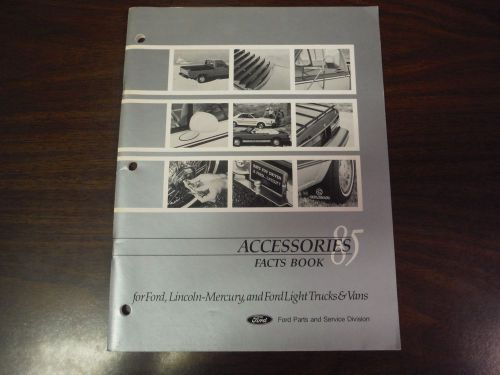 1985 ford accessories facts book