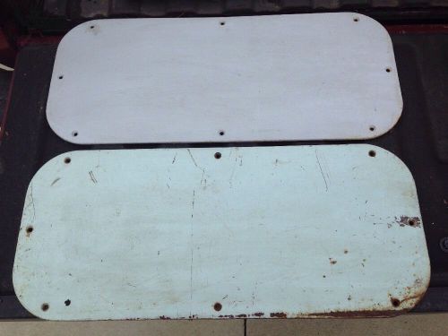 Ford truck door panel inspection plate covers oem 1961 1962 1963 1964 1965 1966