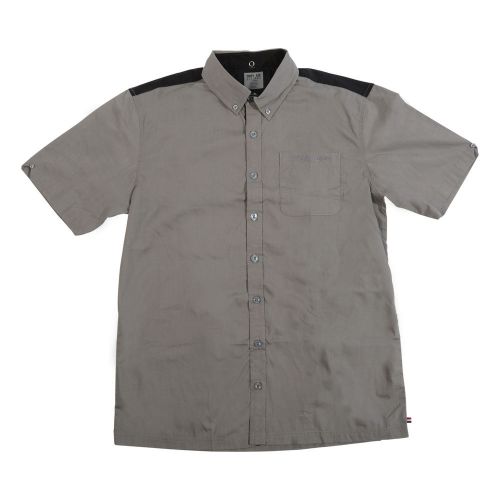 Troy lee designs shop shirt mens woven button up shirt gray