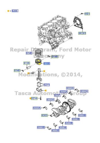 Brand new oem standard grade 1 piston ford lincoln 2.0l ecoboost #ag9z-6108-l