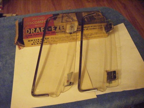 Nos 1930-1950 ford mopar gm  rat rod plastic vent window  wind deflectors