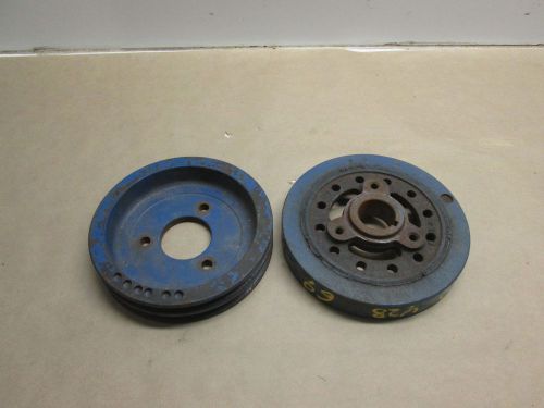 Ford fe 352 360 390 428 harmonic balancer with pulley 2 groove mustang truck